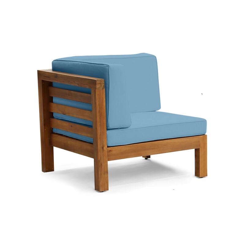 Oana Outdoor 5-seat Acacia Sofa and Club Chair Chat Set by Christopher Knight Home