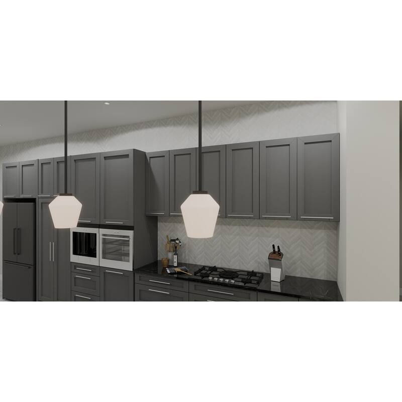 Nielson 1-Light Matte Black Mini Pendant Light