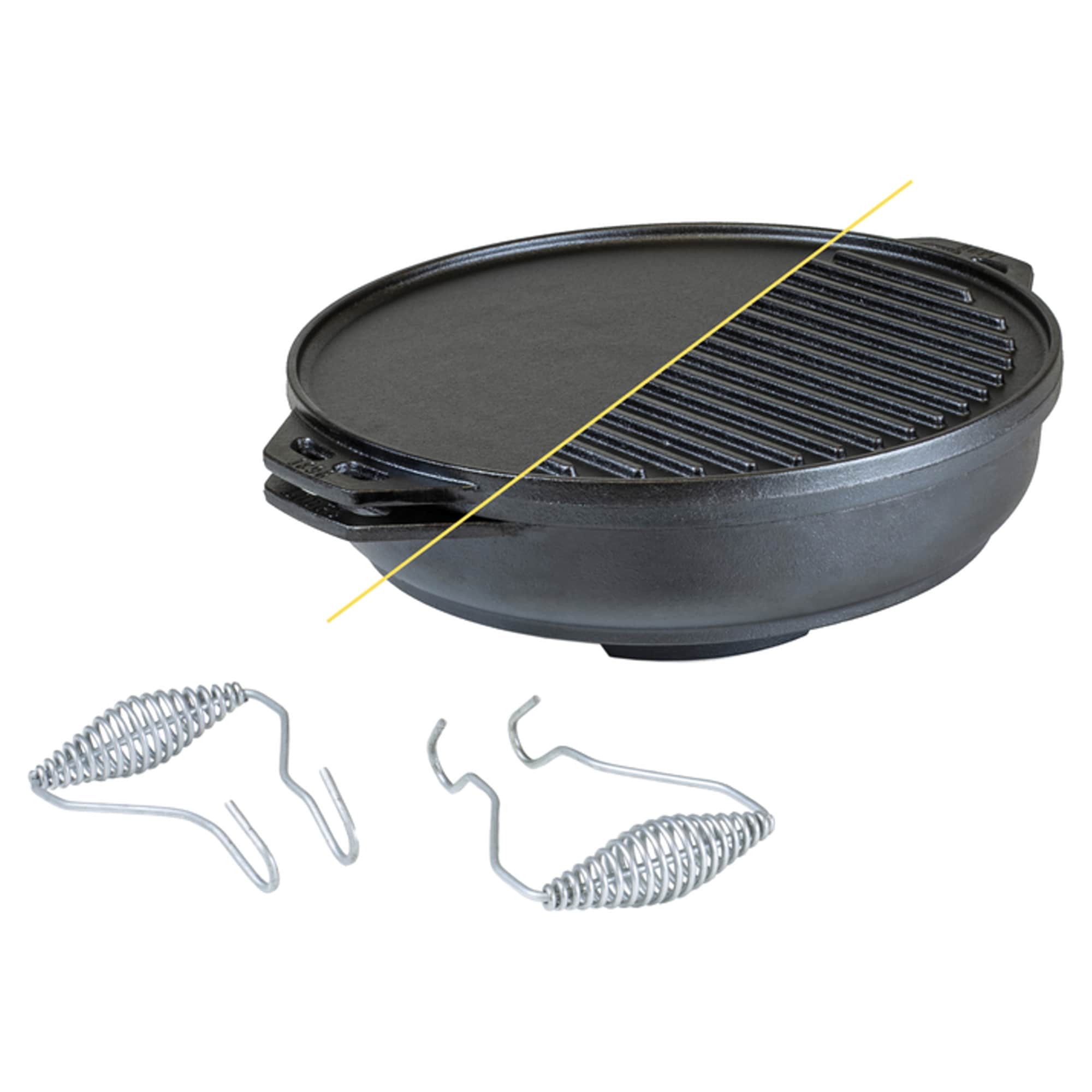 Lodge Cast Iron Multi-Pan 14 in. 6.8 qt Black