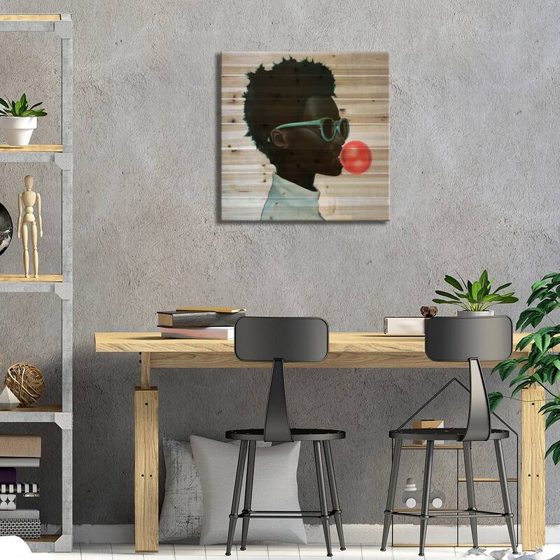 How Far Is A Light Year? Print On Wood by Alexander Grahovsky - Multi-Color