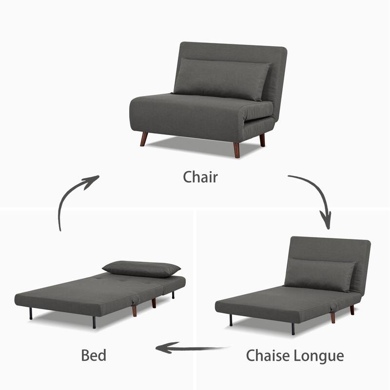 Artdeco Home - Tustin Upholstered Convertible Lounge/ Sleeper Chair