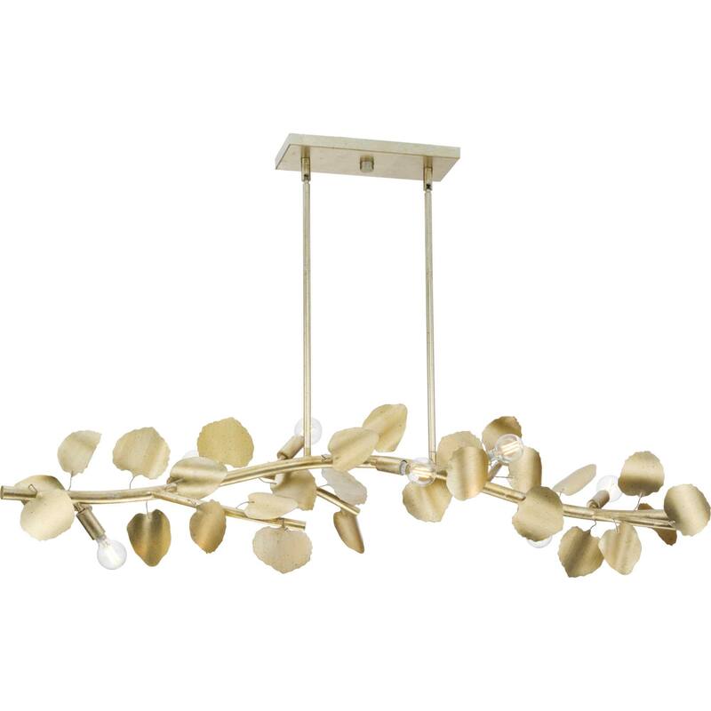 Progress Lighting P400361 Laurel 7 Light 51" Wide Linear Pendant - Gilded Silver