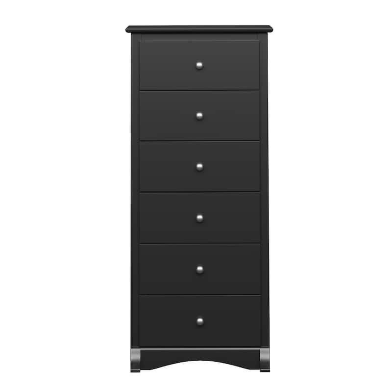 Prepac Sonoma 6 Drawer Dresser for Bedroom, Tall Chest of Drawers, Bedroom Furniture, Clothes Storage and Organizer