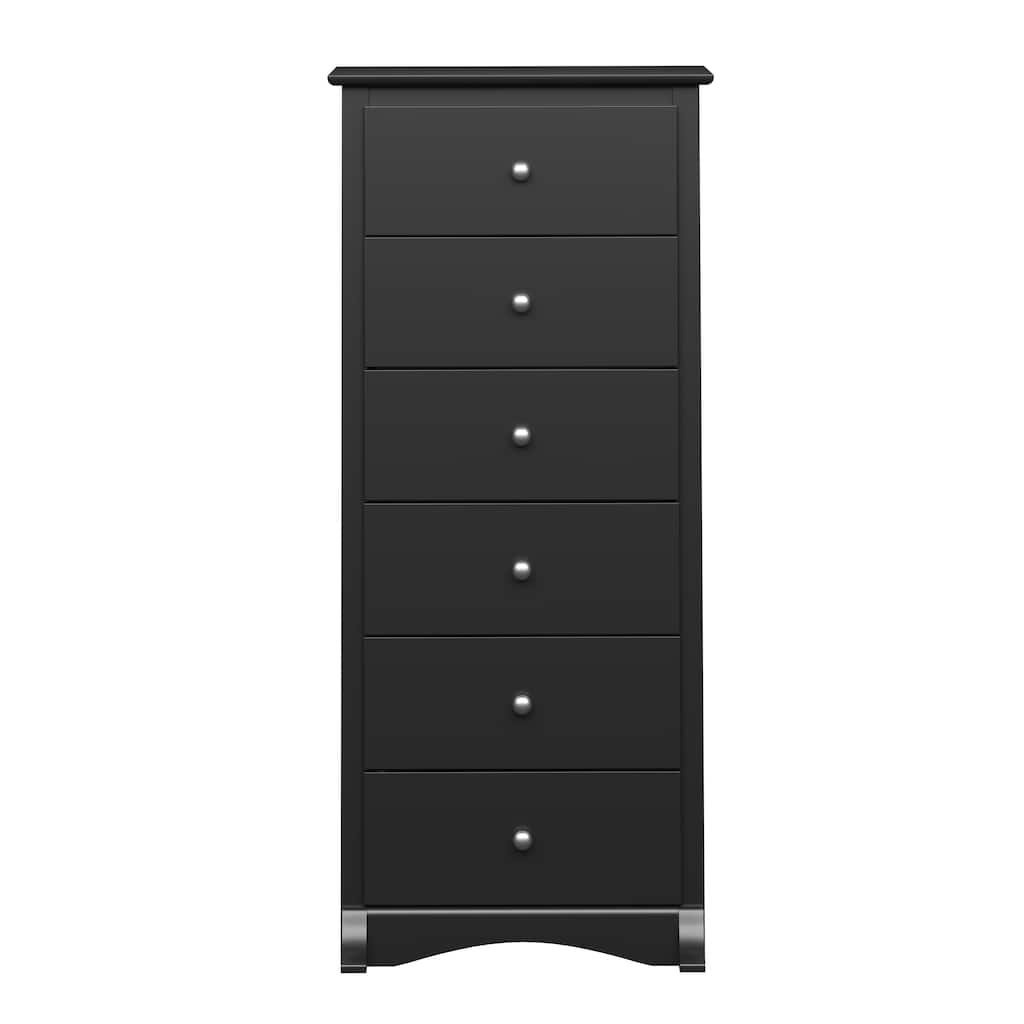 Prepac Sonoma 6 Drawer Dresser for Bedroom, Tall Chest of Drawers, Bedroom Furniture, Clothes Storage and Organizer