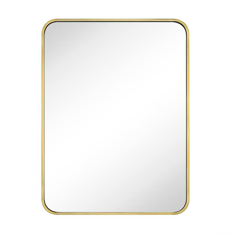Rounded Rectangle Bathroom Vanity Mirror, Vertically/Horizontal Hanging