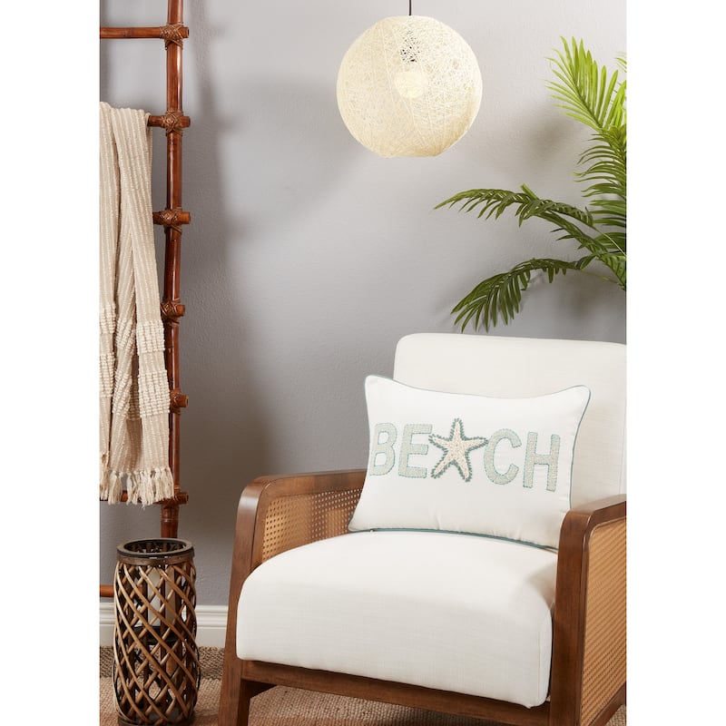 Beach Design Throw Pillow