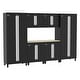 preview thumbnail 1 of 10, ClosetMaid ProGarage 7-pc. Steel Cabinet Set Black
