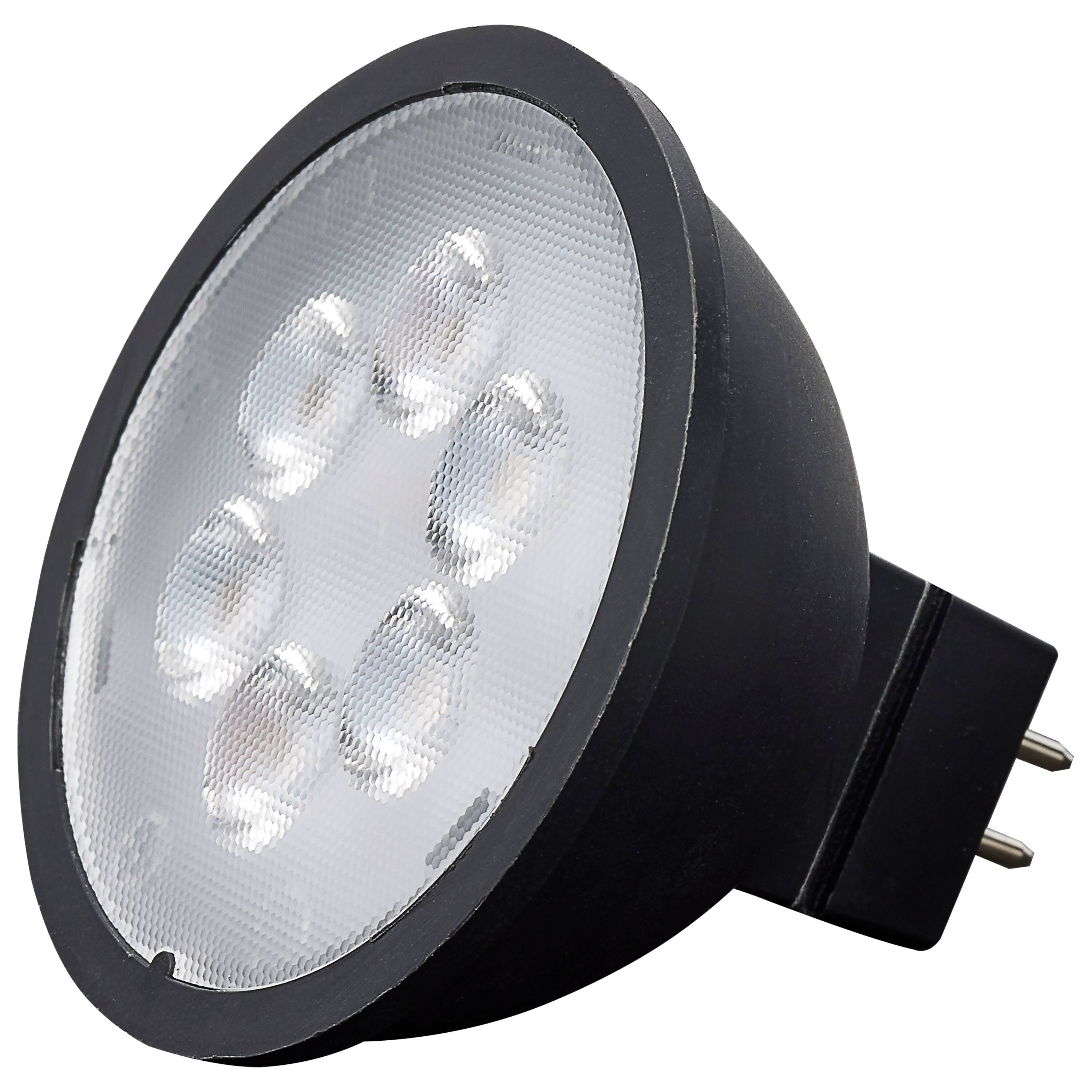 4.5W MR16 LED Black Finish 3000K GU5.3 Base 360L 12V - Bed Bath ...