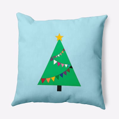 Pride Garland Tree Christmas Accent Pillow