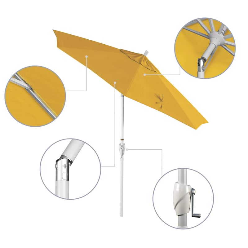 Pompano 7.5-foot Crank Lift Round Patio Umbrella by Havenside Home