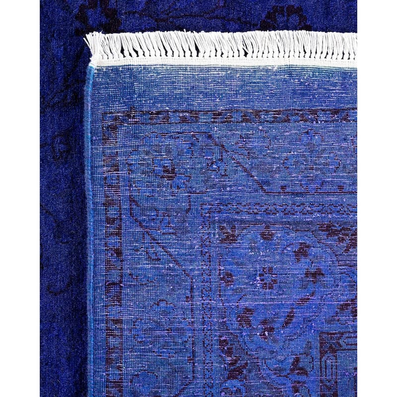 Fine Vibrance, One-of-a-Kind Hand-Knotted Area Rug - Purple, 9' 2" x 12' 4" - 9' 2" x 12' 4"