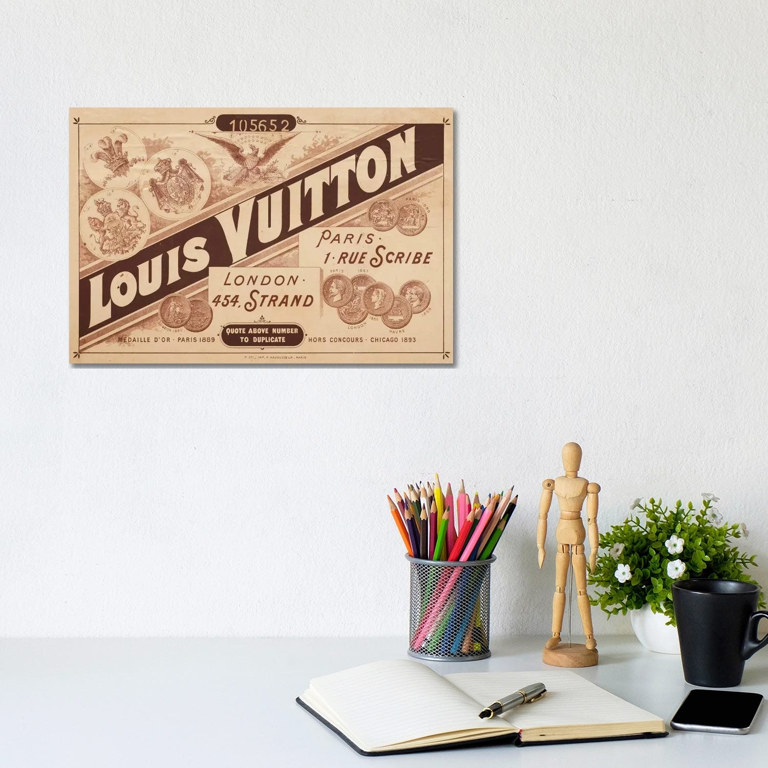 Louis Vuitton Logo Pop Art Art Print By Julie Schreiber, 40% OFF