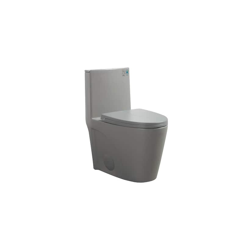 Light Grey One-Piece Toilet