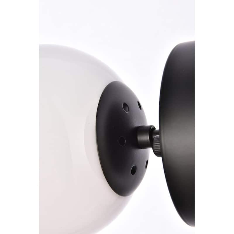 Miko Six inch Dual Flush Mount and Bath Sconce with Frosted Glass - N/A