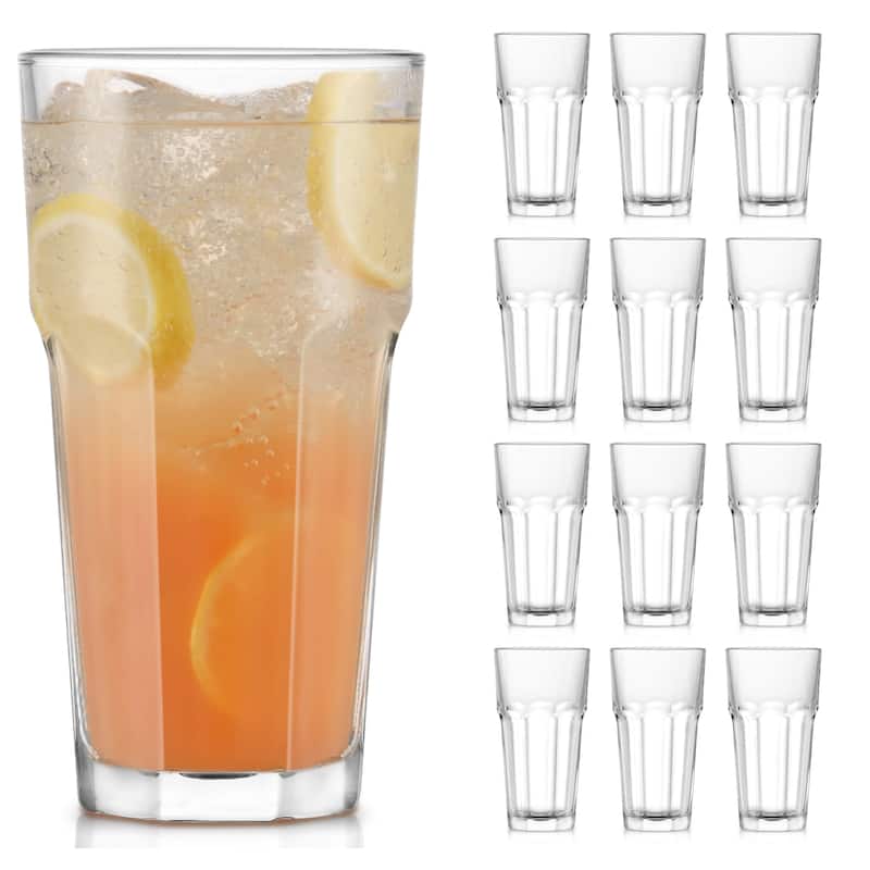 Libbey Gibraltar DuraTuff Cooler Glasses, 16-Ounce, Set of 12 - Set of 12 - Set of 12