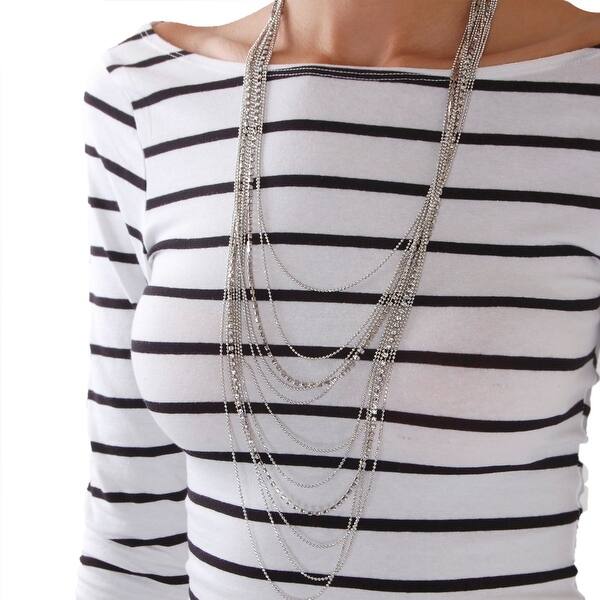 Get Wallpaper Shop Humble Chic Waterfall Jewel Long Necklace Multi Strand For Android