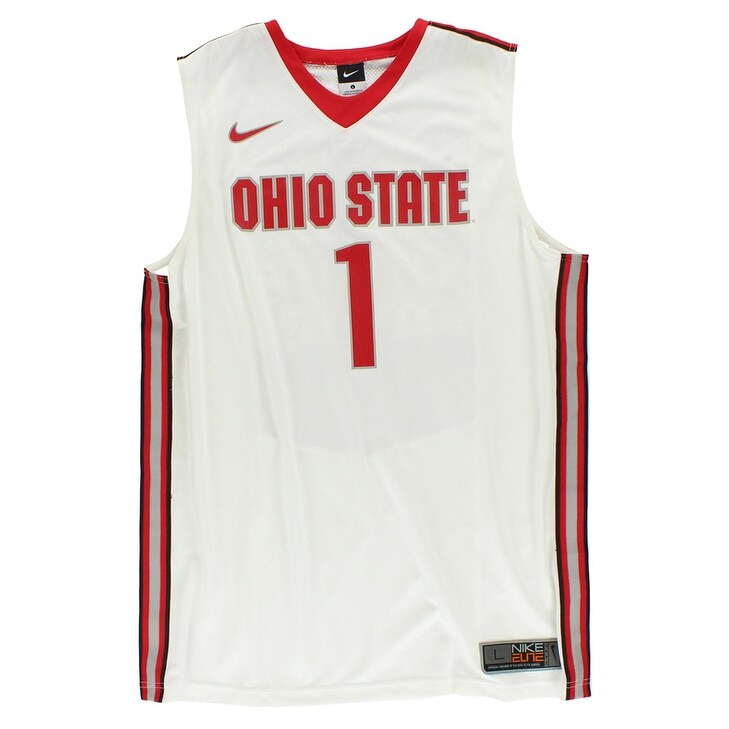 Shop Nike Mens Ohio State Buckeyes Replica Jersey White White