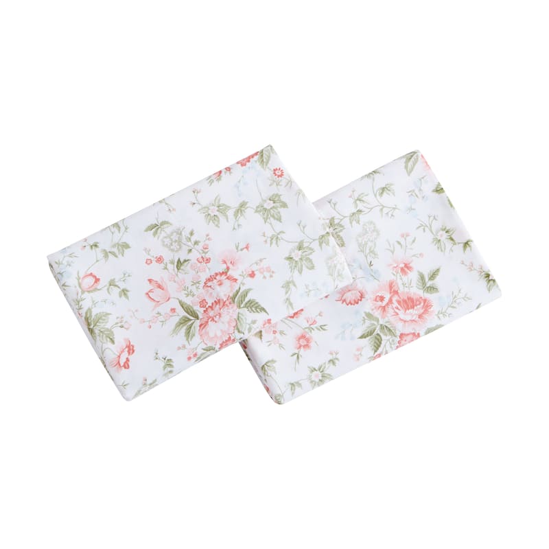 Laura Ashley Soft & Silky 300 Thread Count Sateen Cotton Sheet Set