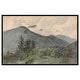 preview thumbnail 32 of 60, White Mountains Canvas Classic Landscape Art by Art Remedy 15" x 10" - Black