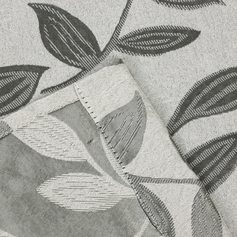 Superior Modern Bohemian Leaves Room Darkening Curtains with Grommets