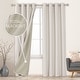 preview thumbnail 1 of 69, Deconovo Faux Linen Total Blackout Grommet Curtain (2 Panels)