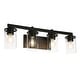 preview thumbnail 50 of 52, Fora Modern Farmhouse 3/4-Light Bathroom Vanity Lights Glass Wall Sconces