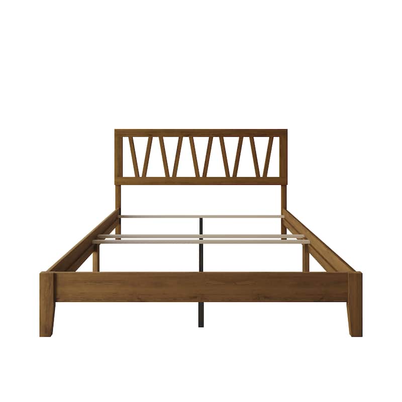 Clayfell Gadsden Solid Wood Panel Bed