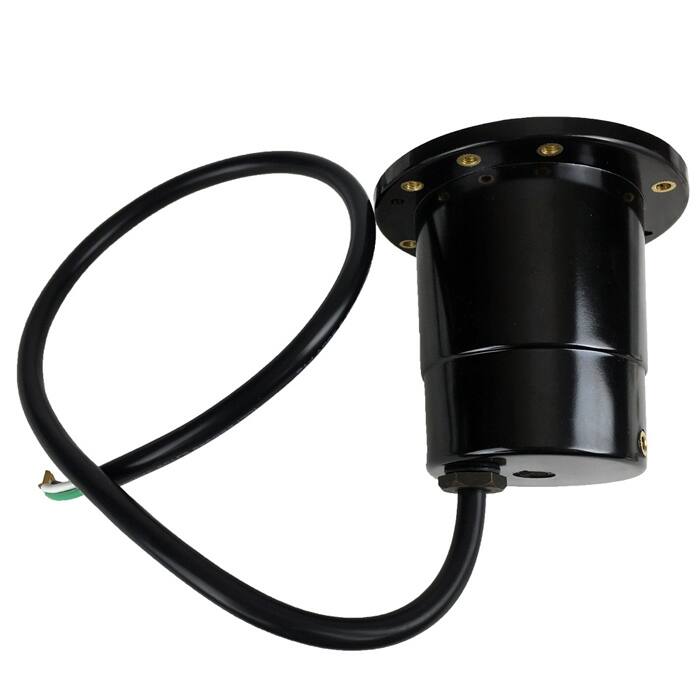 12V Composite In Ground Well Light w/ Cast Brass Bi-Directional Cover