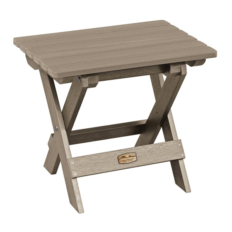 ELK OUTDOORS Essential Eco-Friendly Folding Side Table - Woodland Brown