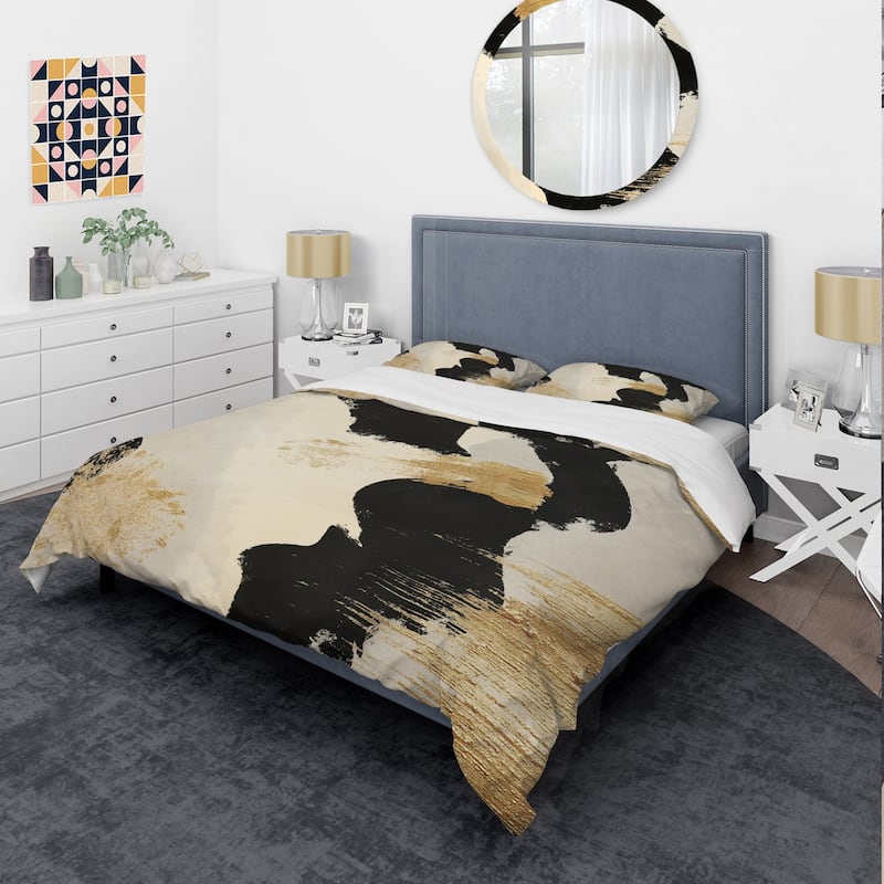 Designart 'Glam Collage II' Glam Bedding Set - Duvet Cover & Shams