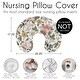 preview thumbnail 6 of 4, Sweet Jojo Designs Vintage Floral Boho Girl 2 Pack 100% Cotton Muslin Nursing Pillow Covers - Solid Pink, Bohemian, Shabby Chic
