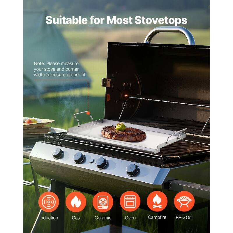Flat Top Griddle Universal BBQ Grill Pan Cookware
