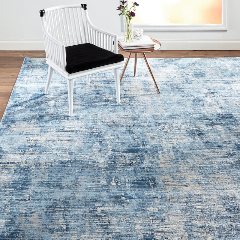 Home Dynamix Melrose Lorenzo Contemporary Abstract Area Rug - 7'10"x10'2" - Blue - Rectangle