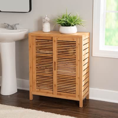 Bracken Bamboo Two Door Floor Cabinet