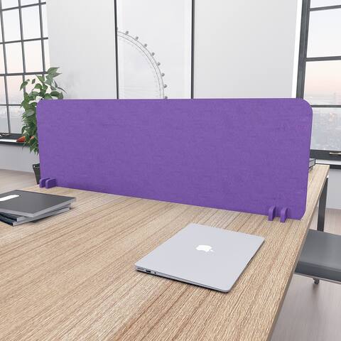 16" High Desktop Privacy Screen Freestanding Acoustic Desk Divider