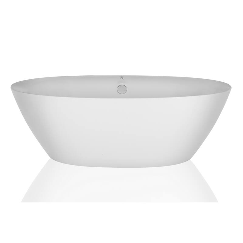 Empava 71 in Acrylic Freestanding Bathtub Large Deep Soaking SPA Tubs