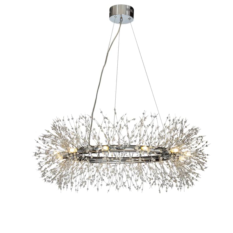 Modern Firework Crystal Chandelier for Dining Room and Living Room