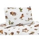 preview thumbnail 1 of 3, Sweet Jojo Designs Western Cowboy Boy 3-piece Twin Sheet Set Wild West Southern Charm Country South Horse Steer Cow Farm Animal