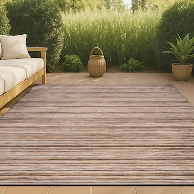 JONATHAN Y Alanya Modern Farmhouse Pinstripe Area Rug