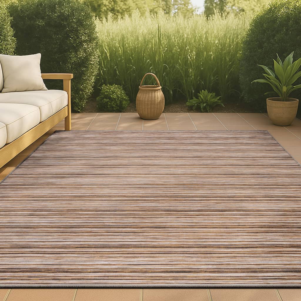 JONATHAN Y Alanya Modern Farmhouse Pinstripe Area Rug