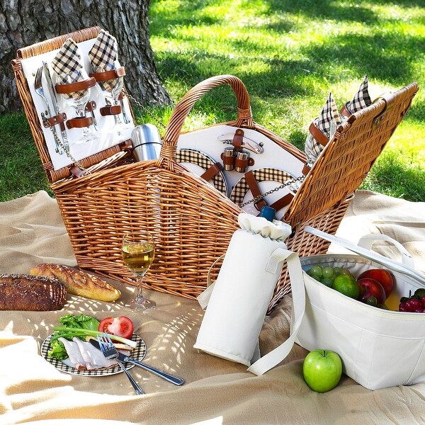 Picnic At Ascot Yorkshire Picnic Basket For 4 W Coffee