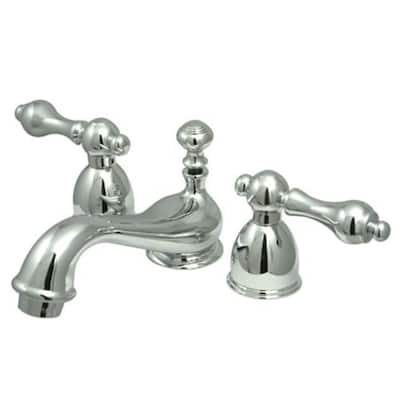 Elements Of Design Double Handle 4" to 8" Mini Widespread Bathroom - Chrome