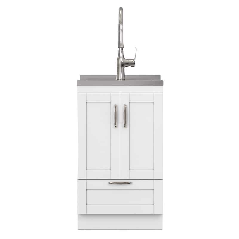 WYNDENHALL Alma Transitional Deluxe Utility Sink & Cabinet