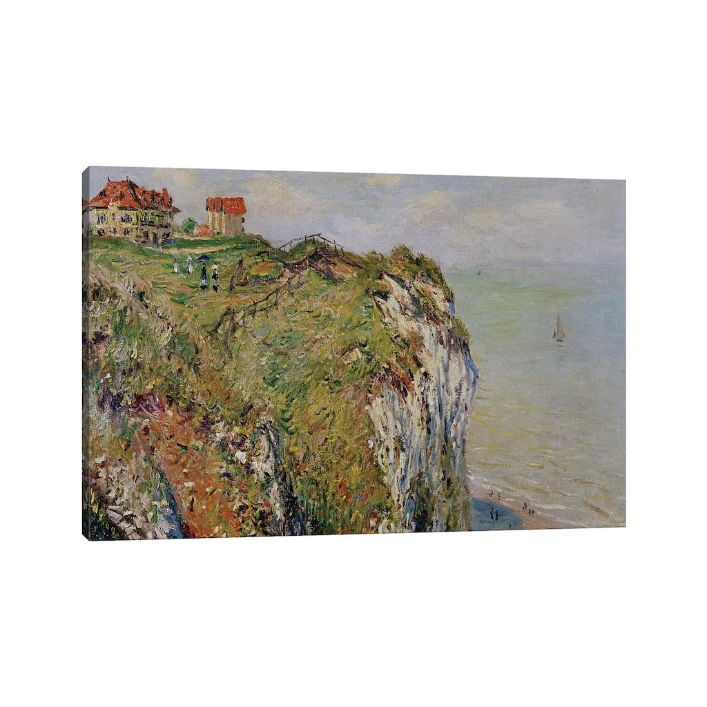 iCanvas "Cliff at Dieppe, 1882 " by Claude Monet Canvas Print