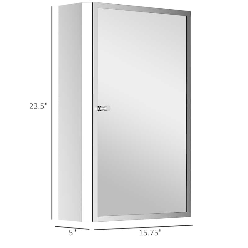 Mirrored Cabinet Medicine Cabinet Wall-Mounted Storage Organizer
