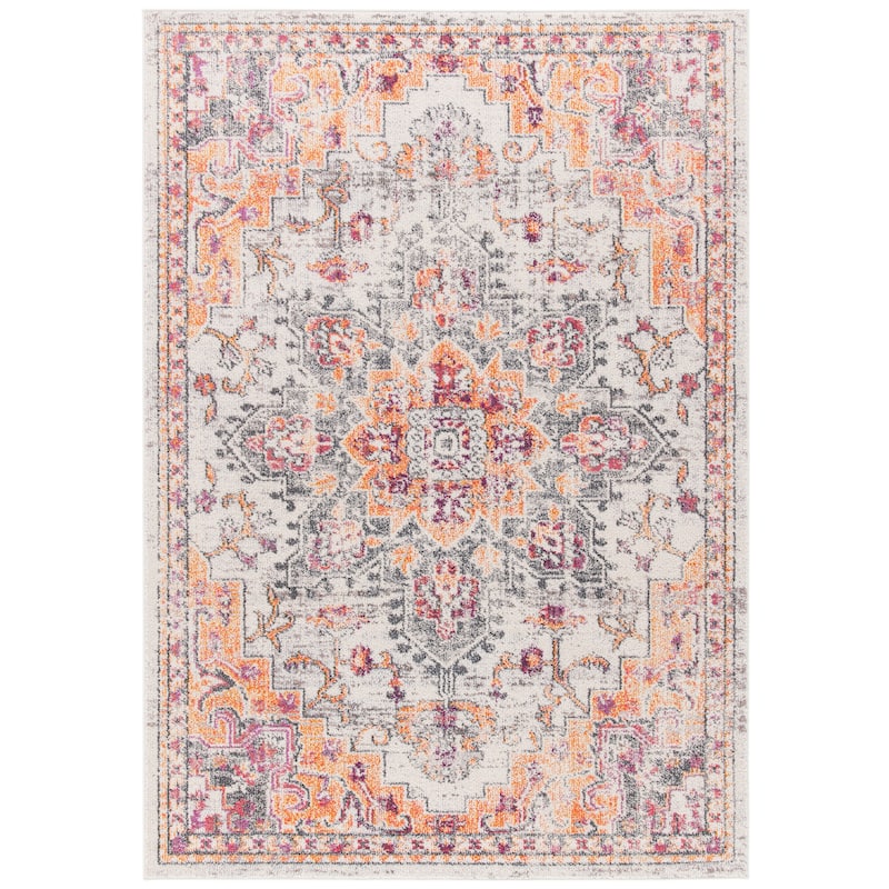 SAFAVIEH Madison Diederike Boho Medallion Distressed Rug