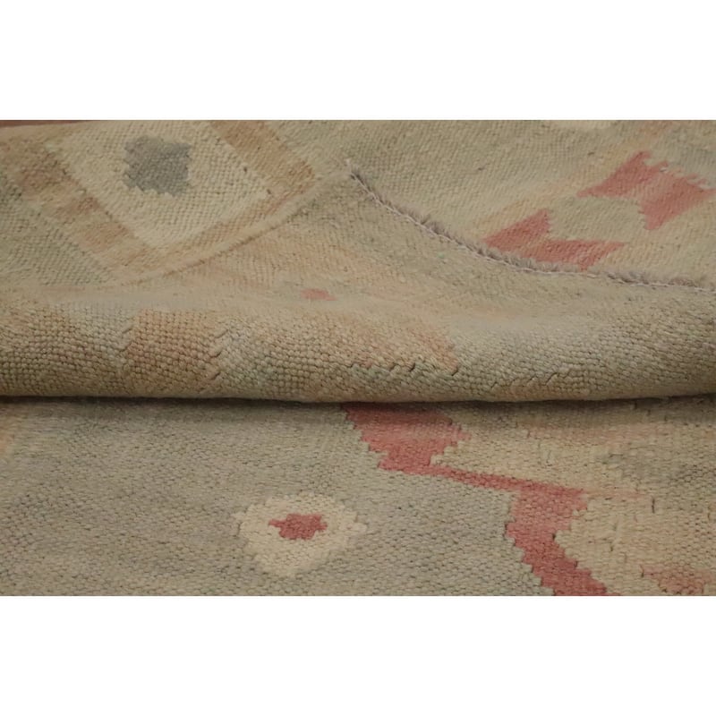 Hand Woven Oriental 100% Wool Carpet Southwestern Tribal Multi-Colored Kilim Area Rug - 6' 0'' X 4' 1''