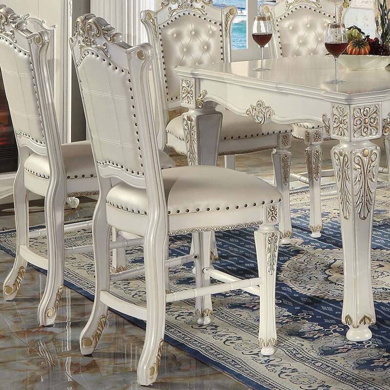 Counter Height Chair with Nailhead Trim (Set of 2)