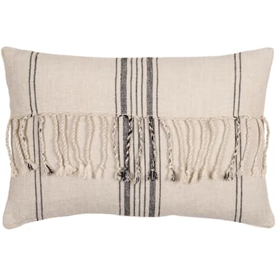 Enrico Linen Tassel Throw Pillow