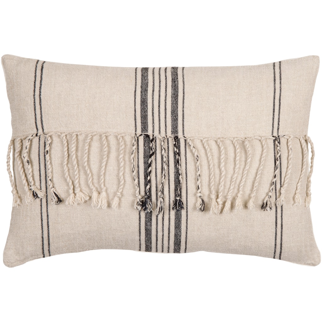 Enrico Linen Tassel Throw Pillow